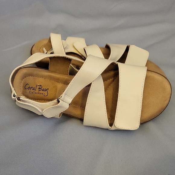 Coral Bay White Strappy Sandals - Picture 1 of 4